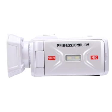 Imagem de Asixxsix 4K Video Camera Camcorder, 2500mAh 64MP Vlogging Camera 18X Digital Zoom, 3.0 Inch Rotating Screen, WiFi, USB Interface, Digital Camera for Growth Recording, Travel (WHITE)