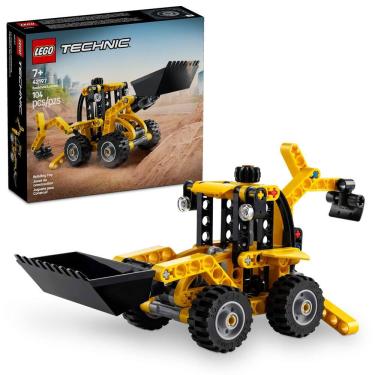 Imagem de Brinquedo de construção LEGO Technic Retroescavadeira 42197
