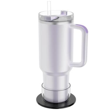 Imagem de Porta-copos Stanley para copo Stanley 30/1,134 g com alça e IceFlow 20/850.5 g, porta-copos com antiderrapante, anti-derramamento, mesa e suporte para copo de mesa cabe na maioria das garrafas de água