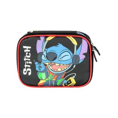 Imagem de Estojo Escolar Penal Lilo Stitch Original Preto EI42374 - Luxcel, PRET