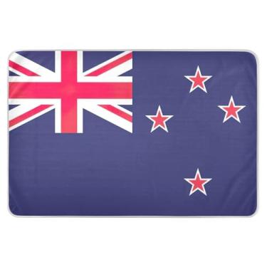 Imagem de Almofadas impermeáveis com bandeira da Nova Zelândia, almofadas laváveis para cama, almofadas laváveis para idosos