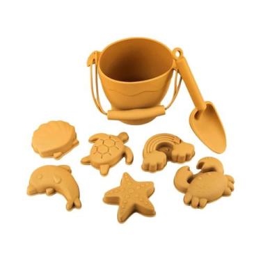 Imagem de Conjunto De Praia Infantil De Verão 9PCS/8PCS Balde De Plástico, Pás, 