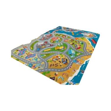 Imagem de Tapete De Brincar Com Tema De Trânsito Para Meninos E Meninas, Tapete 