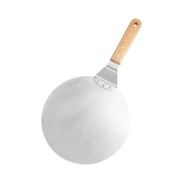Imagem de Espátula De Pizza Antiderrapante De 10/12 Polegadas Com Cabo De Madeir