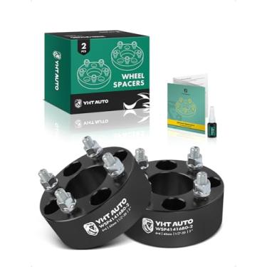 Imagem de YHTAUTO Espaçadores de roda 4x4 5 cm compatíveis com EZGO Club Car Golf Cart ATV, espaçadores de pneu 4 x 101,6 mm com pinos de grau 1/2-20 e 12,9, furo central de 62 mm, 4 terminais, 2 peças