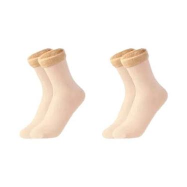 Imagem de Meias Quentes E Grossas De Inverno Para Mulheres E Homens, Meias Térmi