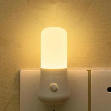 Imagem de Luz Noturna LED Para Quarto De Bebê, Plugue EU/US, Interruptor De Botã