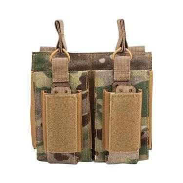 Imagem de Suporte Duplo Para Carregadores De 9mm M4 M14 M16 Molle, Porta-Munição