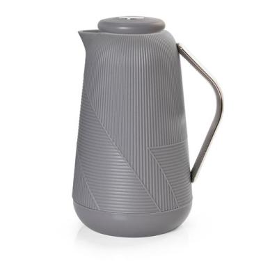 Imagem de Garrafa Térmica 1 Litro Bari Cinza Para Chá Café Termopro