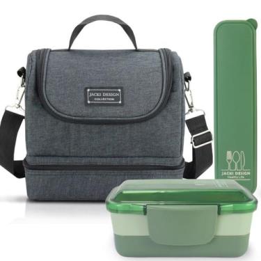Imagem de Bolsa Térmica Lancheira Necessaire Concept Kit Pote Marmita Lanches 2 