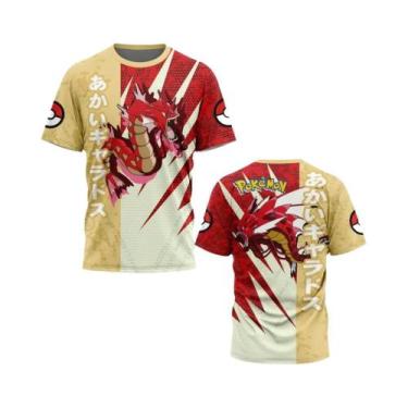 Imagem de Camiseta Masculina E Infantil Estilo Y2K Com Estampa De Pokémon Gyarad