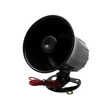 Imagem de uxcell DV12V 15W 105db Sirene buzina som 1 tom carro sirene alto-falante auto buzina impermeável buzina veículo