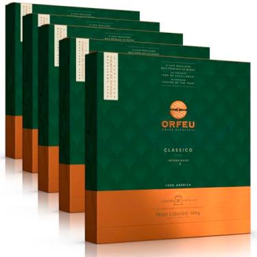 Imagem de 100 Cápsulas Café Orfeu Compatíveis com Nespresso® Clássico - Intensidade 6