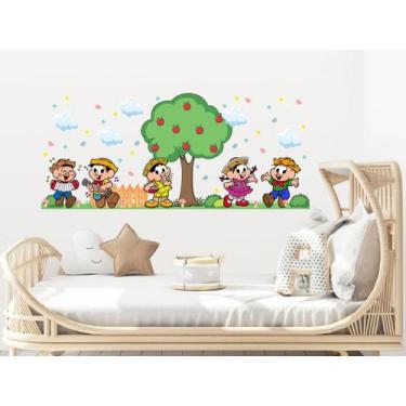 Imagem de Adesivo de Parede Turma da Monica Gibi Fazendinha Arvore Cute Baby Cab