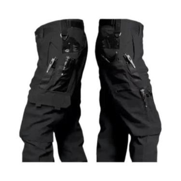 Imagem de Calças Cargo Táticas Impermeáveis Masculinas Com Múltiplos Bolsos, Res