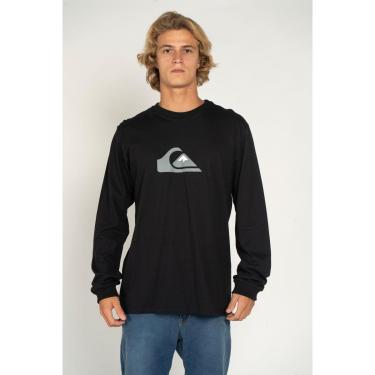 Imagem de Camiseta Quiksilver M/L Comp Logo Preto-Preto-GG-Masculino