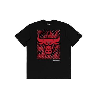 Imagem de Camiseta New Era  Regular Chicago Bulls NBA Preto-Masculino