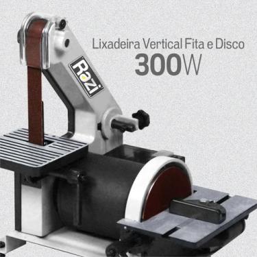 Imagem de Lixadeira de Cinta Combinada Bancada 300W 127v Razi