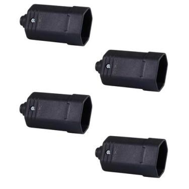 Imagem de 4 Tomadas Fêmea 2P+T 10A 3 Pinos MarGirius Desmontável