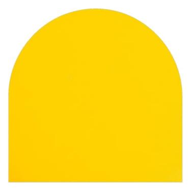 Imagem de Assento Estofado Napa 43x42cm - Almofada Confortável para Cadeiras, Bancos e Móveis, Durável e Decorativa, Apoio Premium para Casa e Office (AMARELO)