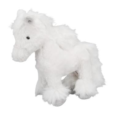Imagem de Diydeg Brinquedo de Pelúcia para Cavalo, Animal de Pelúcia de Cavalo de 8,66 Polegadas, Animais Selvagens, Travesseiro de de Pônei de Marrom, Presentes de (Branca)