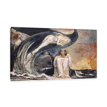 Imagem de Zeichn8u Visão das Filhas de Albion William Blake Arte de Parede em Tela Famosa Reprodução de Pintura a Óleo Decoração de Casa William Blake Pôster Elegante Decoração de Parede para Sala de Estar