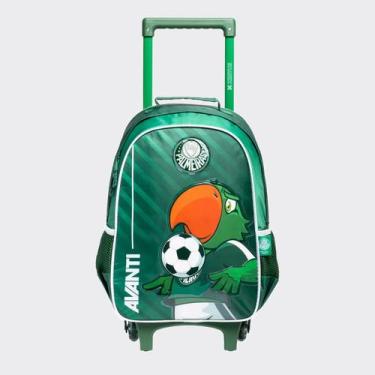 Imagem de Mochila com Rodas e Alças Palmeiras Escolar Mascote 16 Verde - Xeryus,