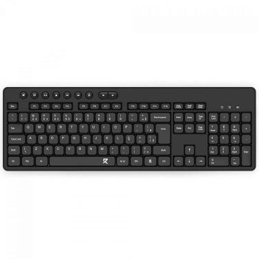 Imagem de Teclado Office Redragon BK-7094, Wireless, Membrana, Full Size, ABNT2, Low Profile, Preto - Preto -Unissex