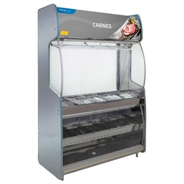 Imagem de Vitrine De Açougue Inox 2mt Polofrio Expositor Inox 2 Metros 220v