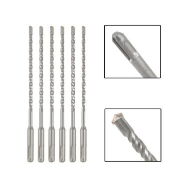 Imagem de Jogo 6 Brocas Sds Plus 5X160 Mm Aço Carbono Tungstênio