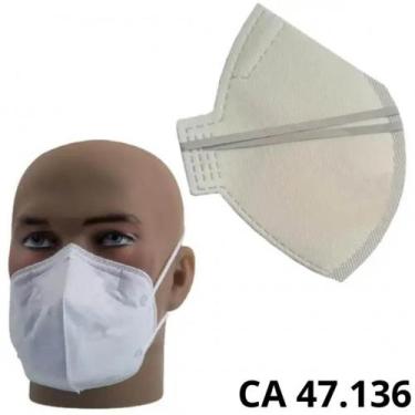 Imagem de Máscara Respiradora PFF2 sem Válvula N95 Alliance - Kit com 10 Máscara