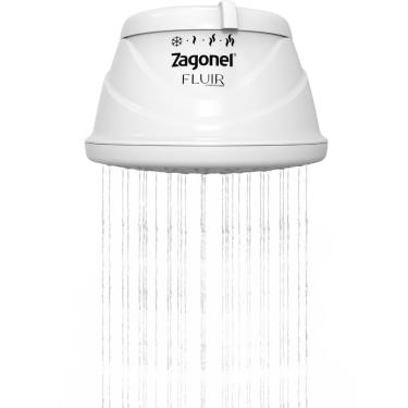 Imagem de Ducha Fluir com 4 Temperaturas 5500 Watts 110 Volts Branco Drfrat55127br01 Zagonel Ducha Fluir 4