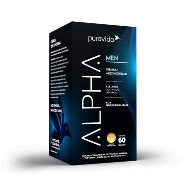 Imagem de Alpha Men Multivitamínico Premium, 60Caps, Puravida-Unissex