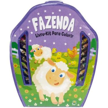 Imagem de Livro - Livro-Kit Para Colorir: Fazenda