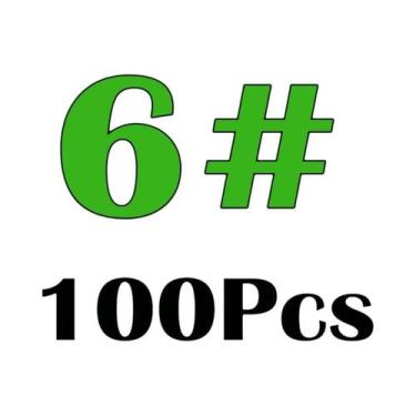 Imagem de Anzóis De Pesca De Aço De Alto Carbono Com Haste Longa Prateados 100 P