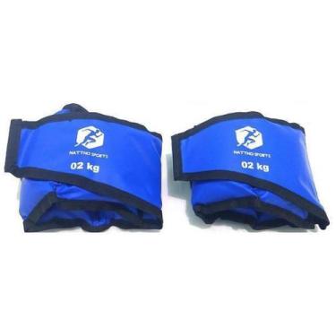 Imagem de Kit Caneleira Tornozeleira De Peso 1Kg E 2Kg Perna / Braço - Nattho Sp