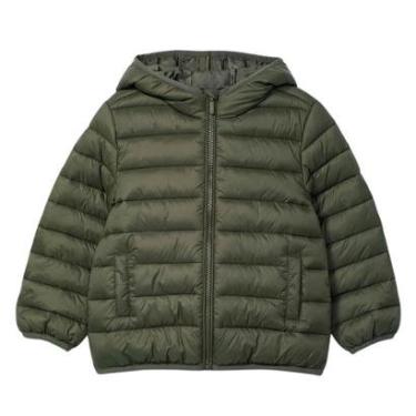 Imagem de Jaqueta Puffer Verde Hering Kids Com Capuz-Unissex