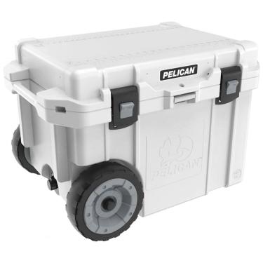 Imagem de Cooler Térmico Portátil 45 Litros com Rodas, Pelican, Branco