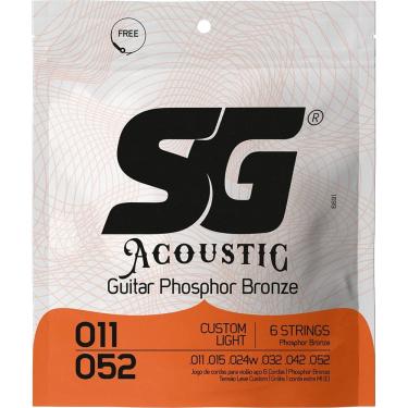 Imagem de Encordoamento Violão Aço 011 Sg Phosphor Bronze Custom Light