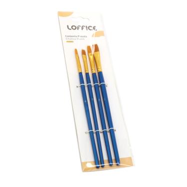 Imagem de Conjunto De Pincel 4 Peças Chato Paint CV244832 Loffice