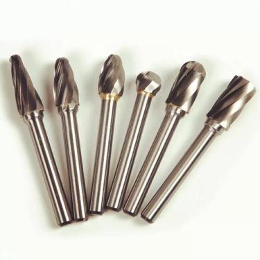 Imagem de Kit Com 6 Limas Rotativa Para Alumínio Cabeça 10mm Haste 6m - RMP