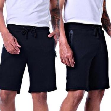 Imagem de Kit 2 Bermudas Moletom Masculinas-Masculino
