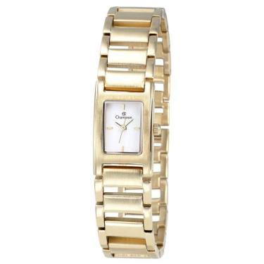 Imagem de Relógio Champion Feminino Ref: Cf26133h Retangular Bracelete Dourado