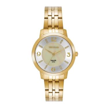 Imagem de Relógio Seculus Feminino Ref: 44337lpsvda1 Casual Aço Dourado