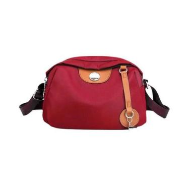 Imagem de Bolsa de Ombro Feminina Grande - Nylon Impermeável e Resistente, Verme