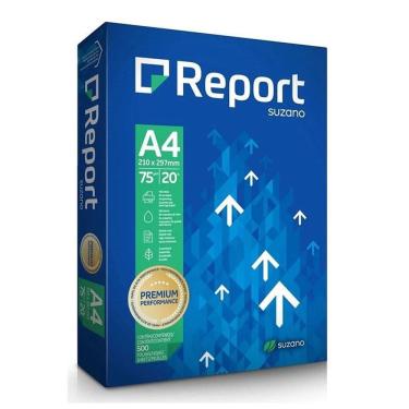 Imagem de Papel Sulfite A4 75g 500 Folhas Premium Branco - Report