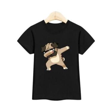 Imagem de Camiseta Infantil De Manga Curta Com Estampa De Cachorro, Roupa Esport