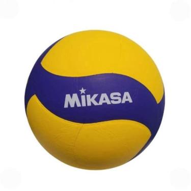 Imagem de Bola De Voleibol Mikasa V335W - Padrão FIVB, 05, Amarelo, Azul escuro