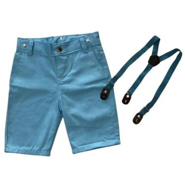 Imagem de Bermuda Com Suspensório Infantil - Várias Cores - Bento E Maria Moda I