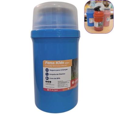 Imagem de Garrafa térmica infantil pequena 300ML Garrafinha térmica lancheira Fa